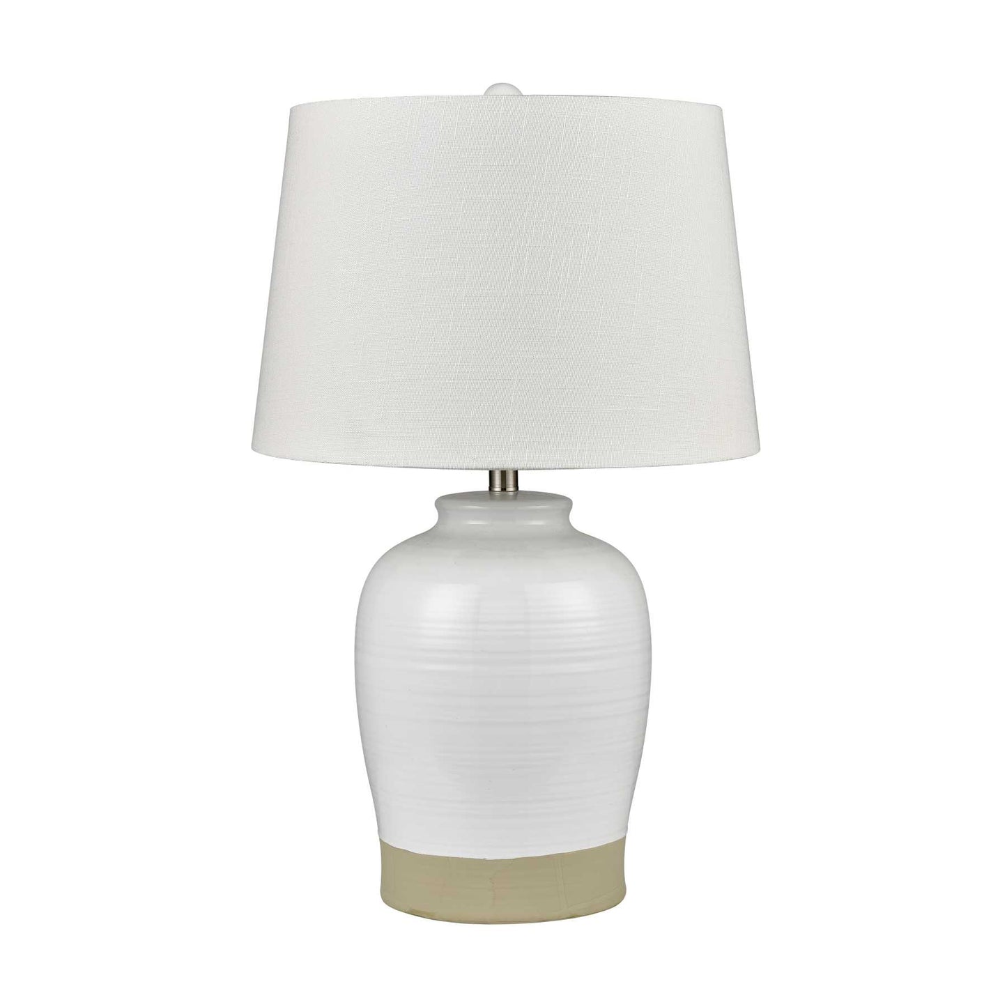 Peli 28'' High 1-Light Table Lamp - White By ELK |Table Lamps |Modishstore - 2