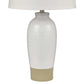 Peli 29'' High 1-Light Table Lamp - White By ELK |Table Lamps |Modishstore - 3