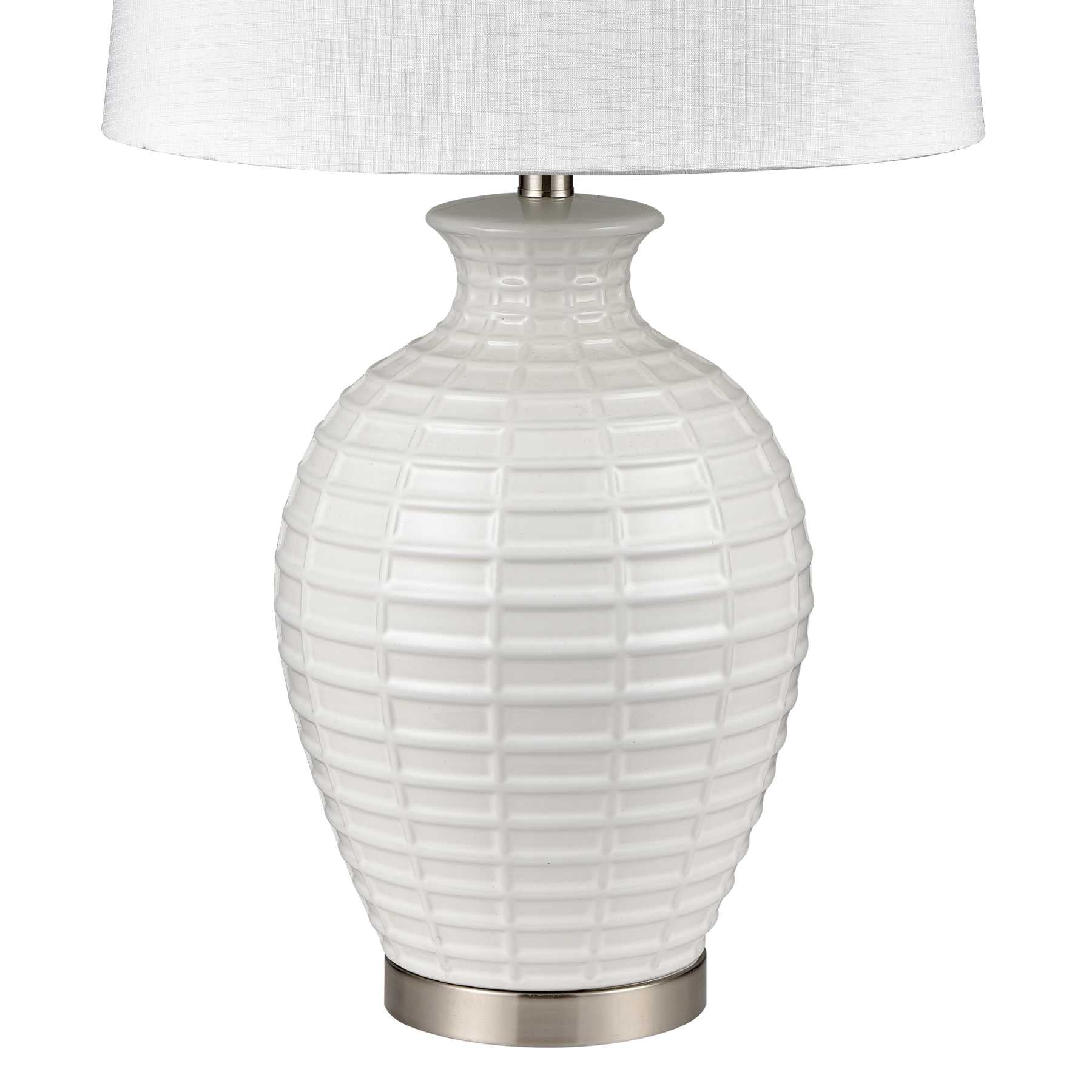 Junia 28'' High 1-Light Table Lamp - White By ELK |Table Lamps |Modishstore - 3