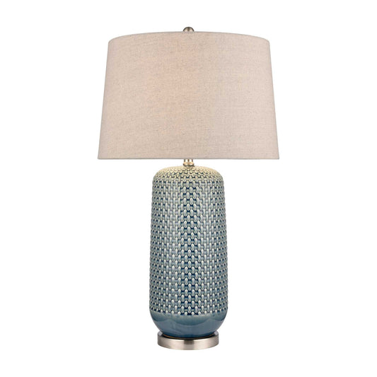 Dawlish Bay 31'' High 1-Light Table Lamp - Blue By ELK |Table Lamps |Modishstore 