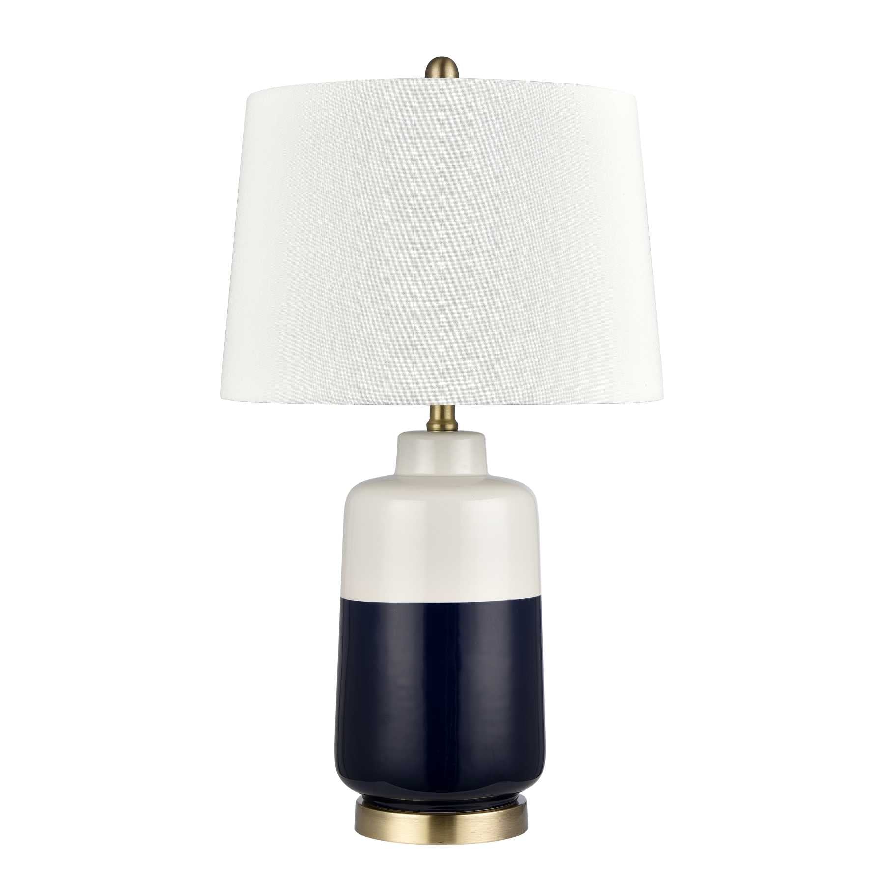Shotton 27'' High 1-Light Table Lamp - Navy By ELK |Table Lamps |Modishstore - 2