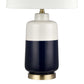 Shotton 27'' High 1-Light Table Lamp - Navy By ELK |Table Lamps |Modishstore - 3
