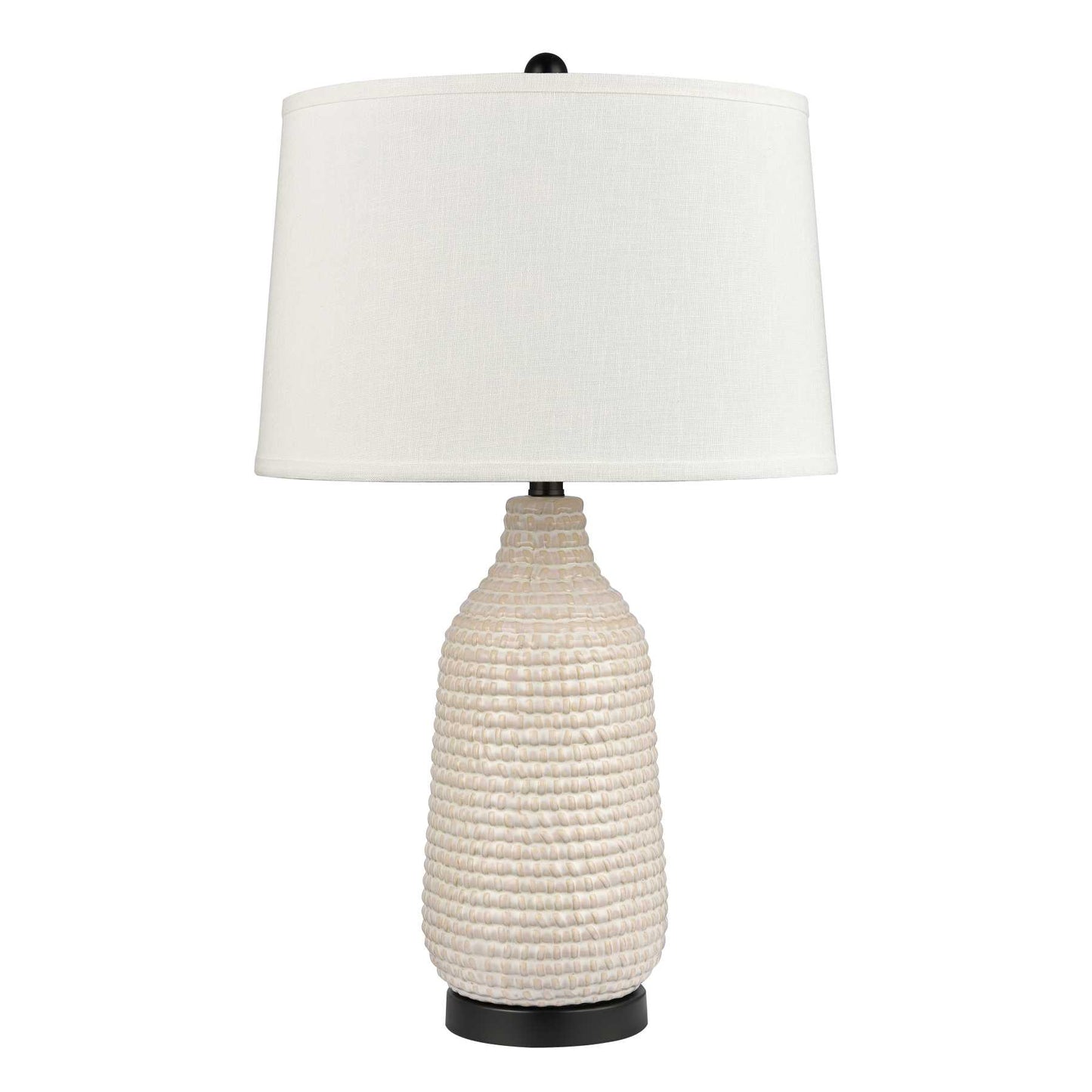 Kari 28'' High 1-Light Table Lamp - Cream By ELK |Table Lamps |Modishstore - 2