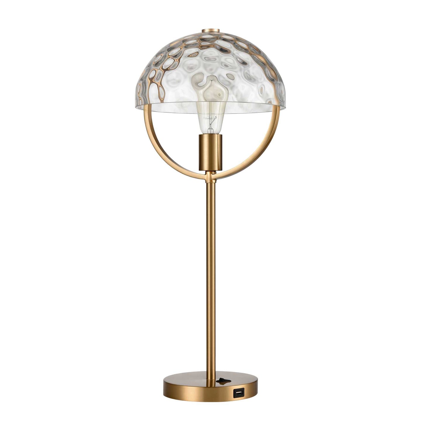 Parsons Avenue 24'' High 1-Light Desk Lamp - Aged Brass By ELK |Table Lamps |Modishstore - 2