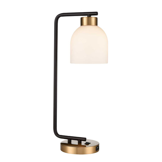 Paxford 19'' High 1-Light Desk Lamp - Black By ELK |Table Lamps |Modishstore 