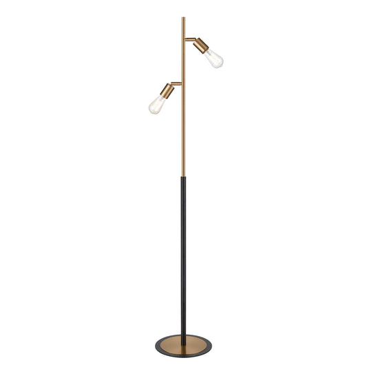 Kelston 62'' High 2-Light Floor Lamp - Matte Black By ELK |Floor Lamps |Modishstore 