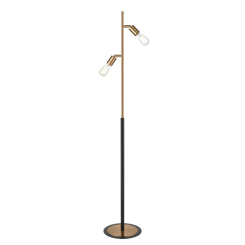 Kelston 62'' High 2-Light Floor Lamp - Matte Black By ELK |Floor Lamps |Modishstore 
