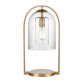 Bell Jar 20'' High 1-Light Desk Lamp - Aged Brass By ELK |Desk Lamps |Modishstore 