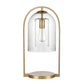 Bell Jar 20'' High 1-Light Desk Lamp - Aged Brass By ELK |Desk Lamps |Modishstore - 4