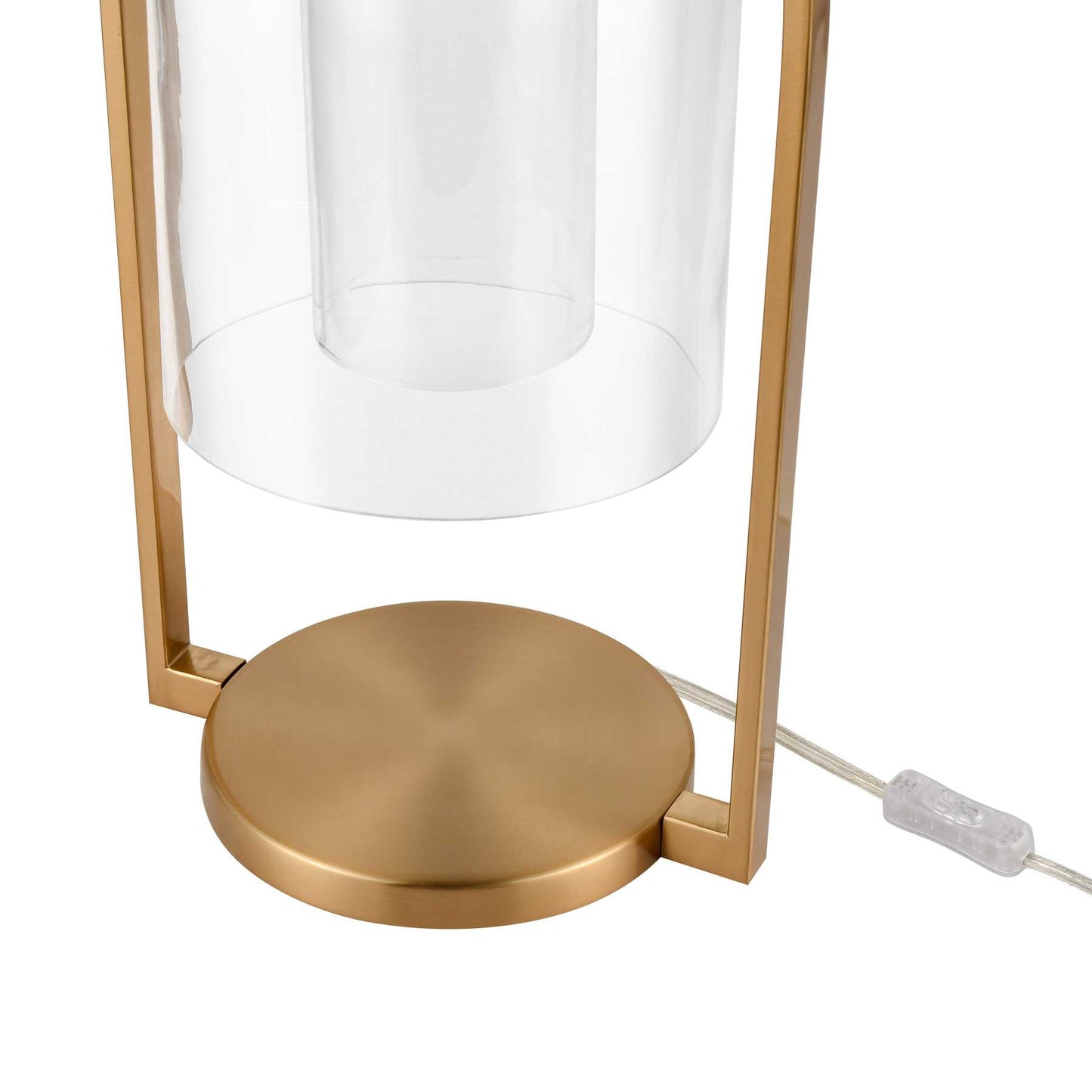 Bell Jar 20'' High 1-Light Desk Lamp - Aged Brass By ELK |Desk Lamps |Modishstore - 3