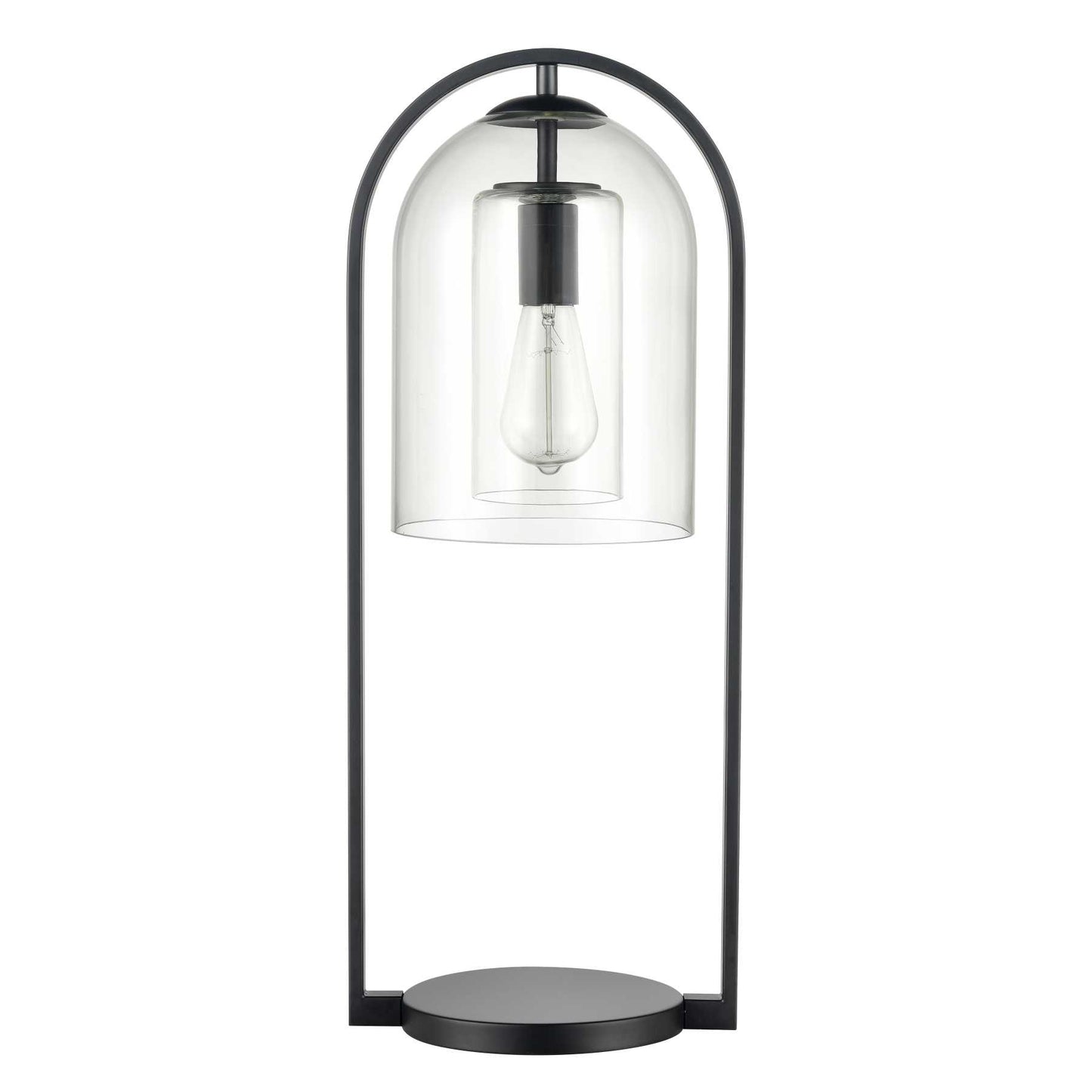 Bell Jar 28'' High 1-Light Desk Lamp - Matte Black By ELK |Desk Lamps |Modishstore - 4