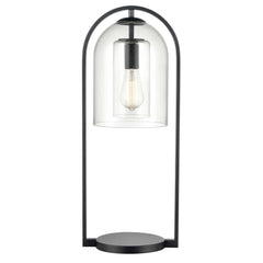 Bell Jar 28'' High 1-Light Desk Lamp - Matte Black By ELK
