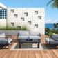Renava Wharf Outdoor Grey & Black Sofa Set | Modishstore | Outdoor Sofas, Loveseats & Sectionals