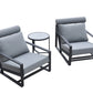 Renava Boardwalk Outdoor Grey Lounge Chair Set-3