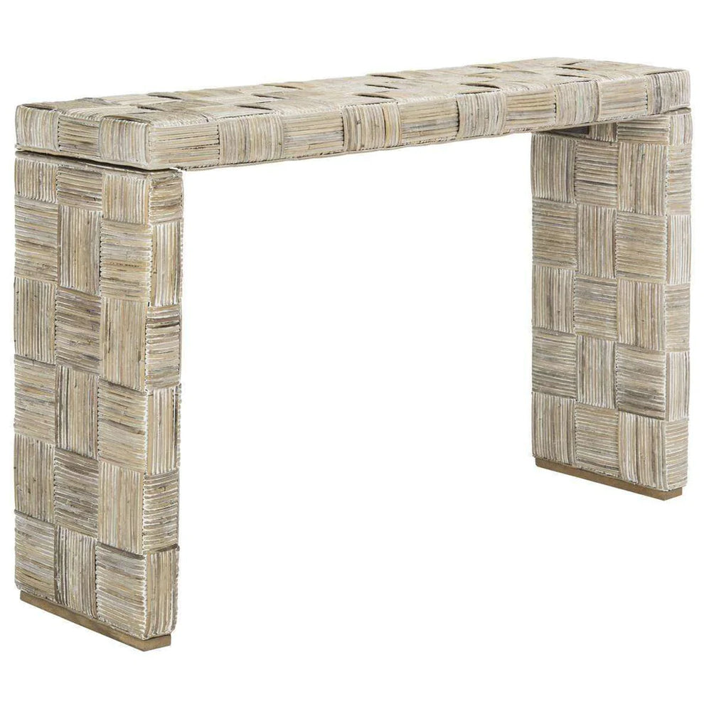 Safavieh Adkin Rattan Console - White | Console Tables | Modishstore - 2