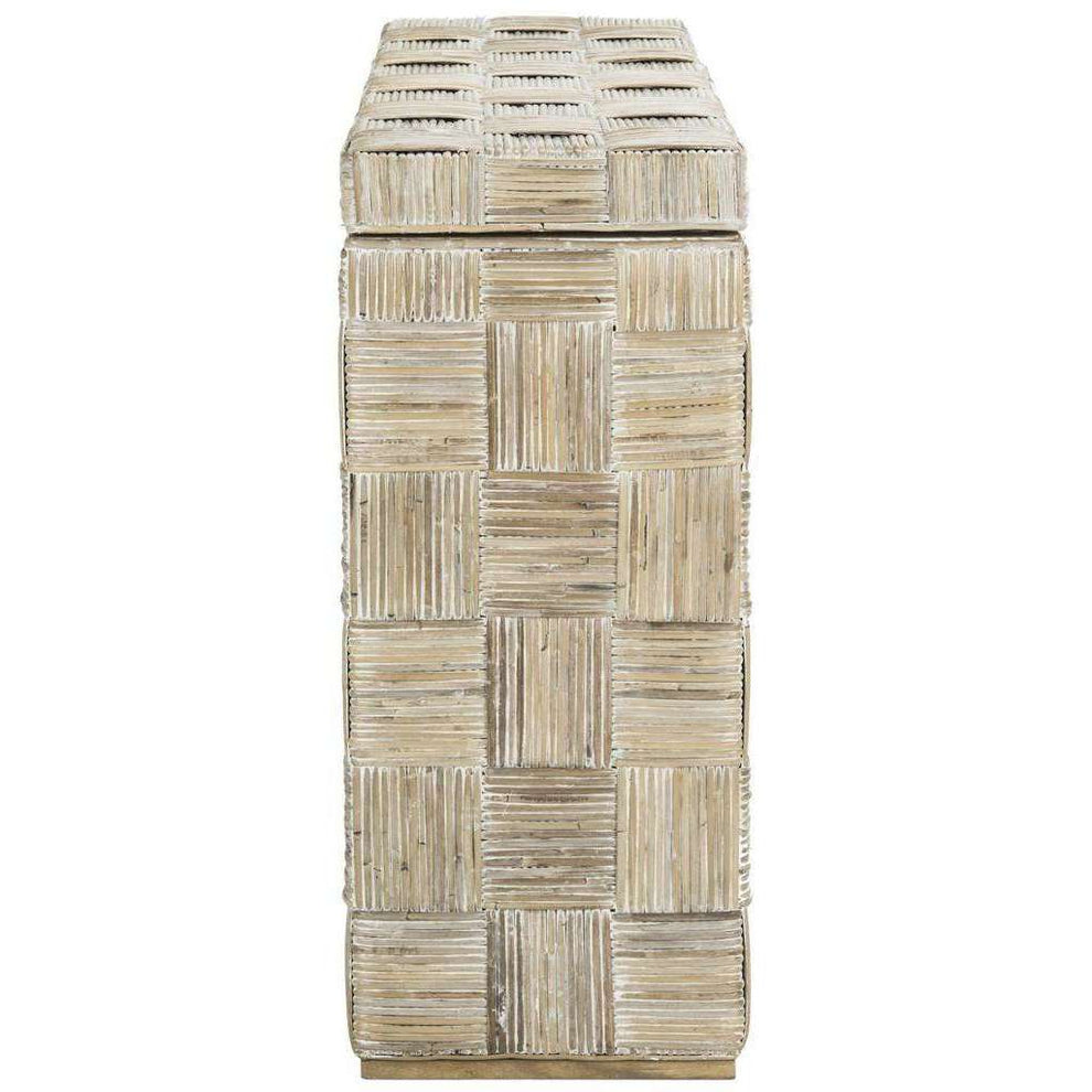 Safavieh Adkin Rattan Console - White | Console Tables | Modishstore - 5