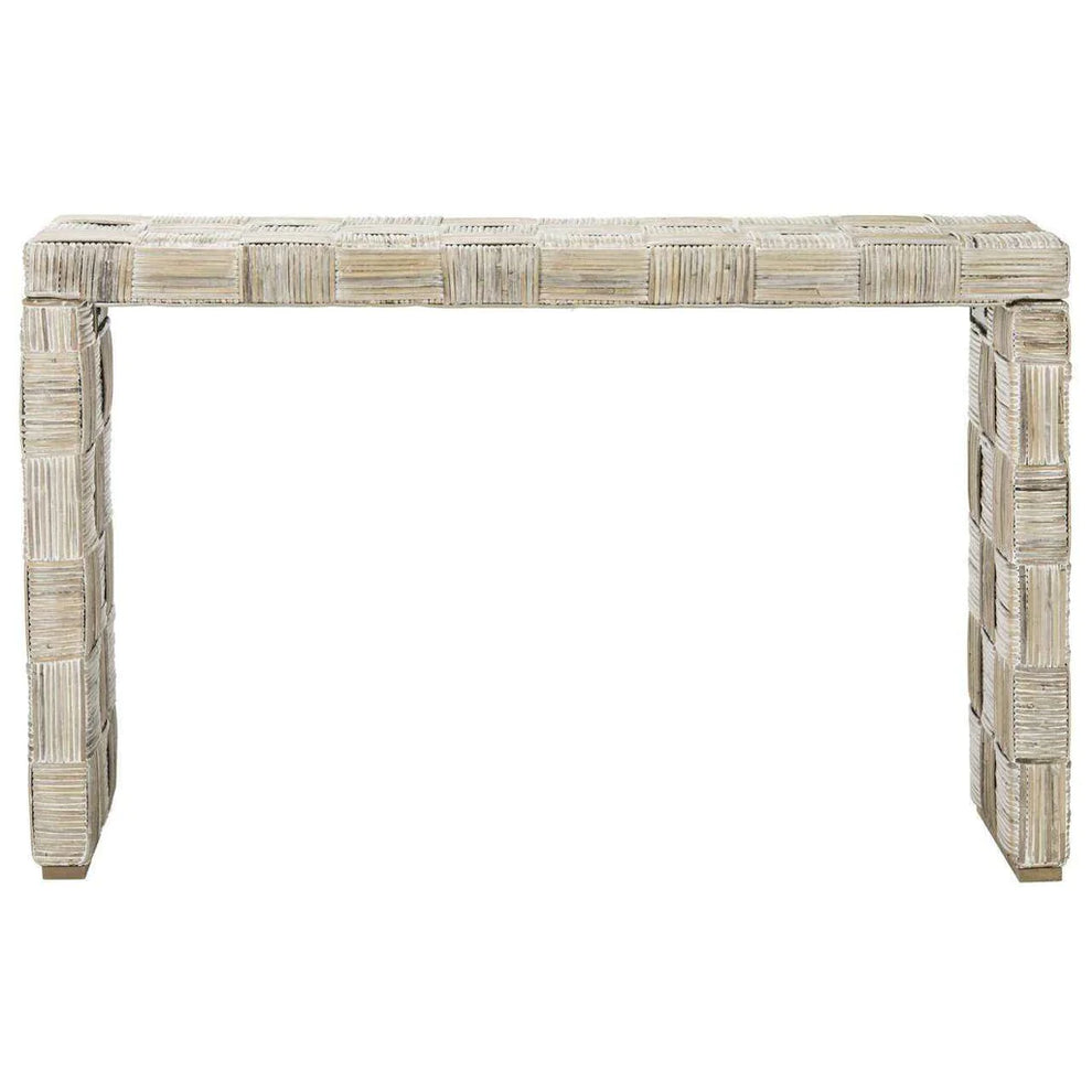 Safavieh Adkin Rattan Console - White | Console Tables | Modishstore - 4