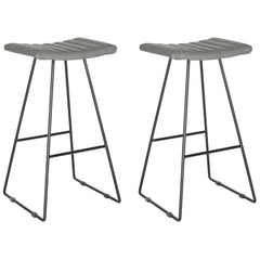 Safavieh Akito Bar Stool Set Of 2 - Gray