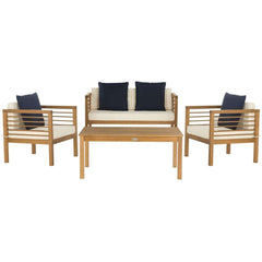 Safavieh Alda 4 Pc Outdoor Set With Accent Pillows