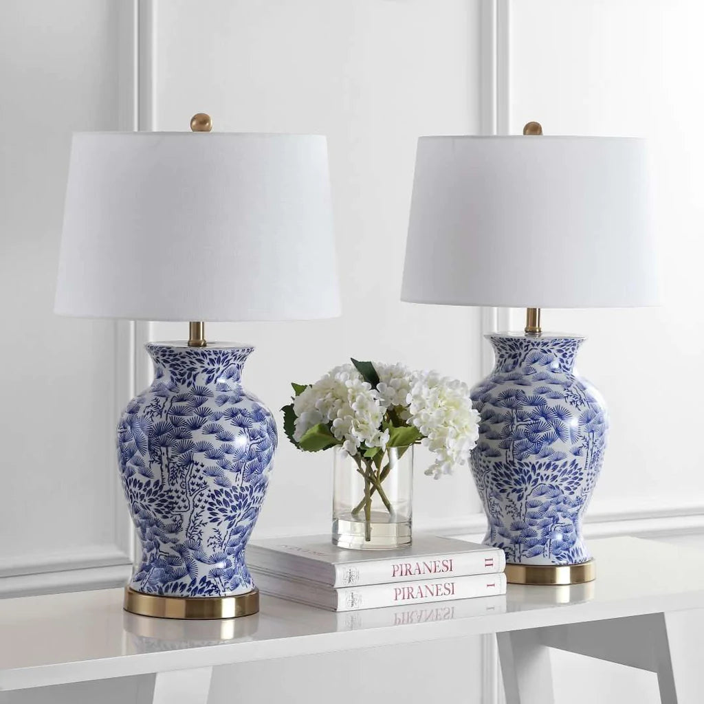 Safavieh Alona Table Lamp Set Of 2 - Blue | Table Lamps | Modishstore - 2