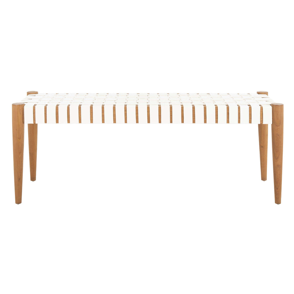 Safavieh Amalia Leather Weave Bench | Benches | Modishstore - 13