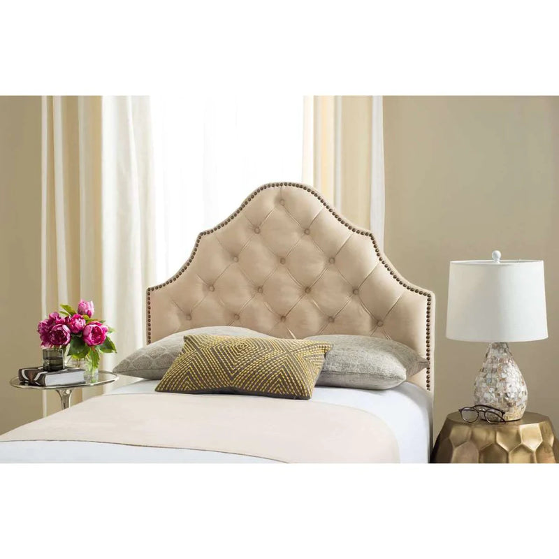 Safavieh Arebelle Twin Headboard Twin Size - Buckwheat | Headboards | Modishstore