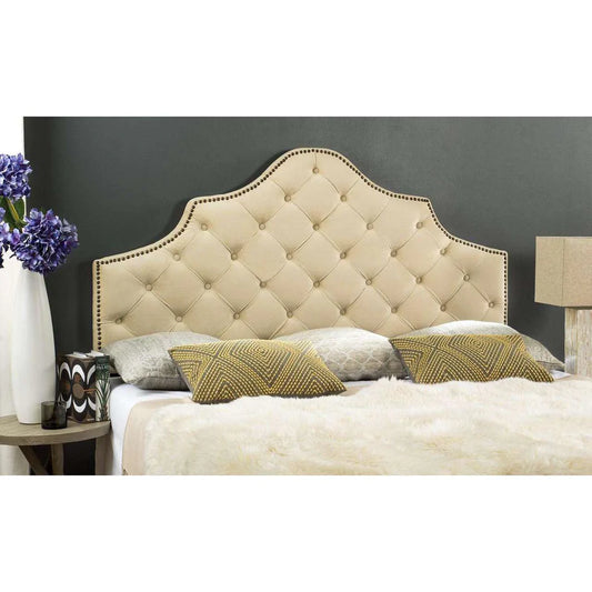 Safavieh Arebelle King Headboard King Size - Buckwheat | Headboards | Modishstore