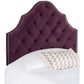Safavieh Arebelle Twin Headboard Twin Size - Aubergine | Headboards | Modishstore - 2