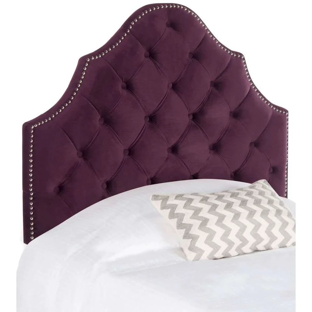 Safavieh Arebelle Twin Headboard Twin Size - Aubergine | Headboards | Modishstore - 2