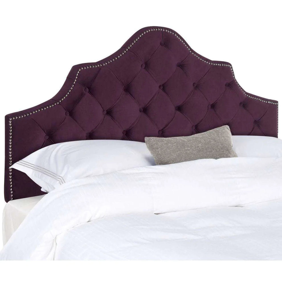 Safavieh Arebelle Full Headboard Full Size - Aubergine | Headboards | Modishstore - 2