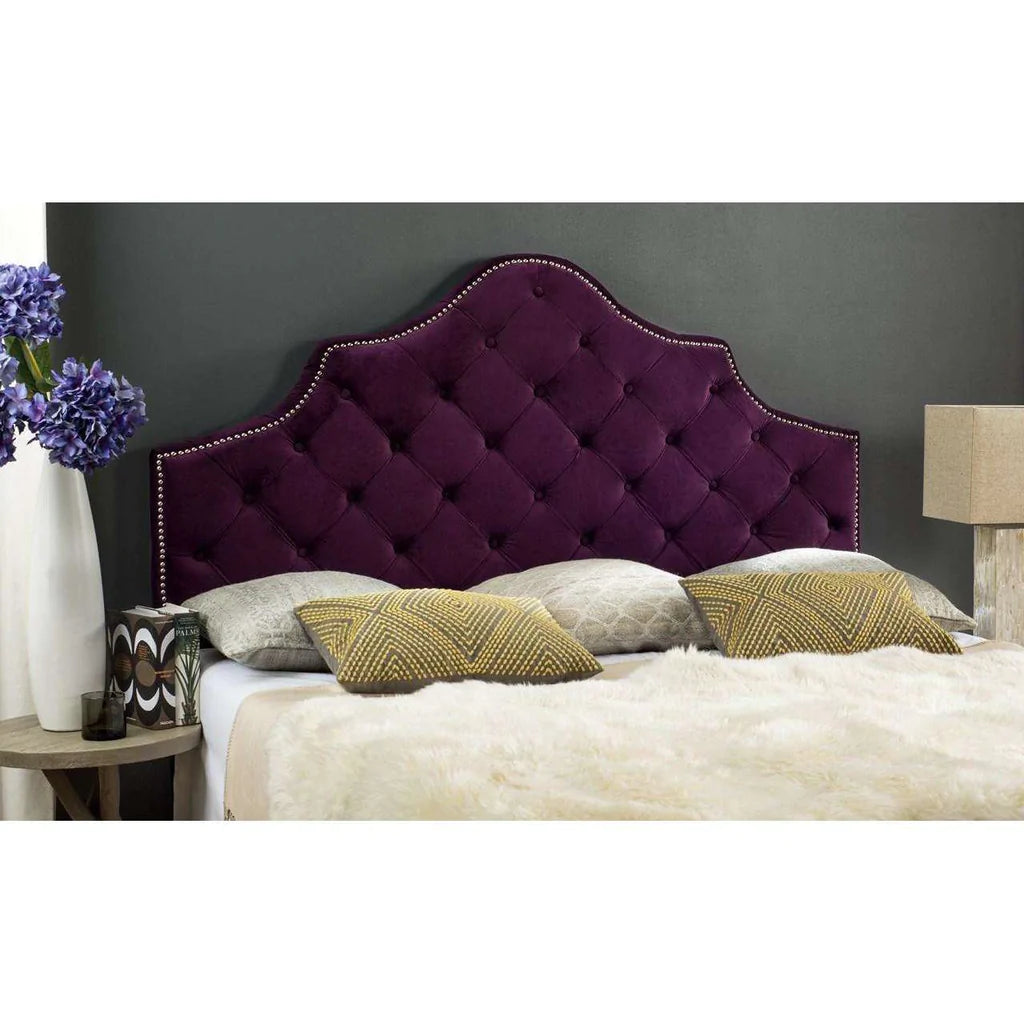 Safavieh Arebelle Full Headboard Full Size - Aubergine | Headboards | Modishstore