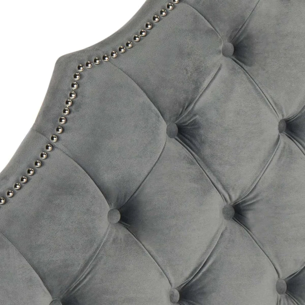 Safavieh Arebelle Queen Headboard Queen Size - Pewter | Headboards | Modishstore - 3