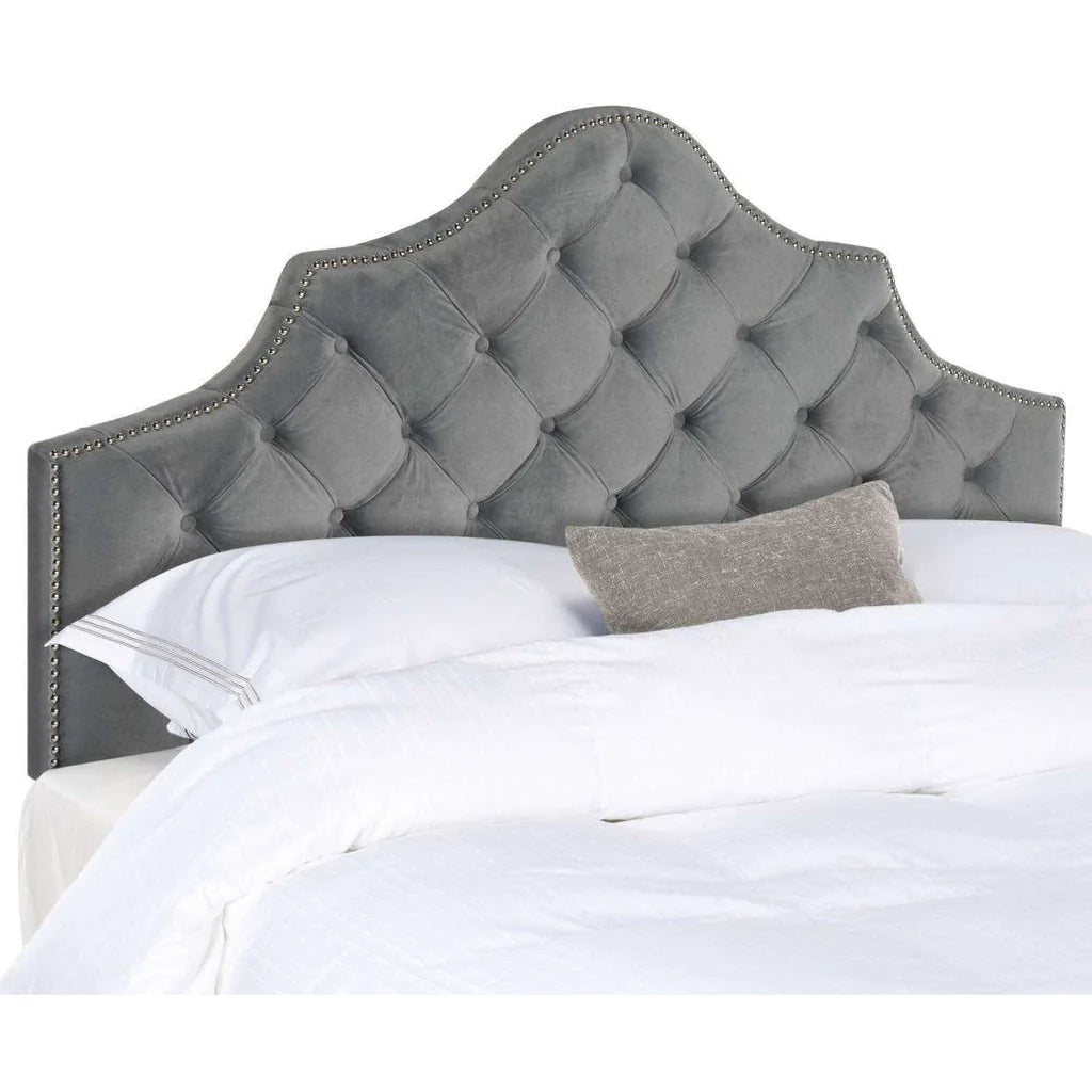 Safavieh Arebelle Queen Headboard Queen Size - Pewter | Headboards | Modishstore - 2