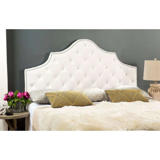 Safavieh Arebelle King Headboard King Size - White | Headboards | Modishstore
