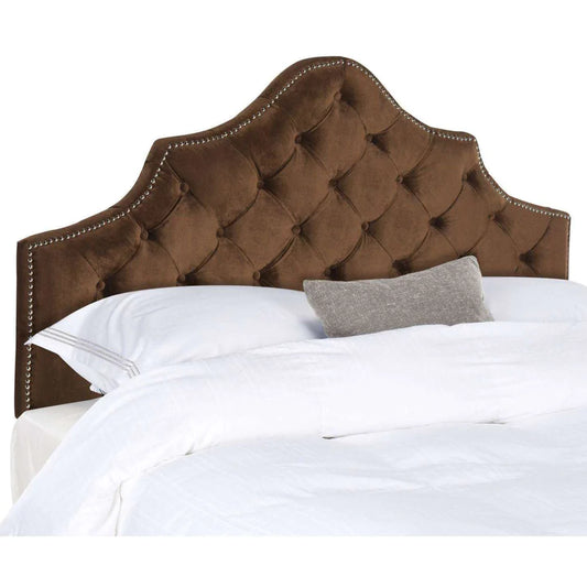 Safavieh Arebelle Queen Headboard Queen Size - Chocolate | Headboards | Modishstore