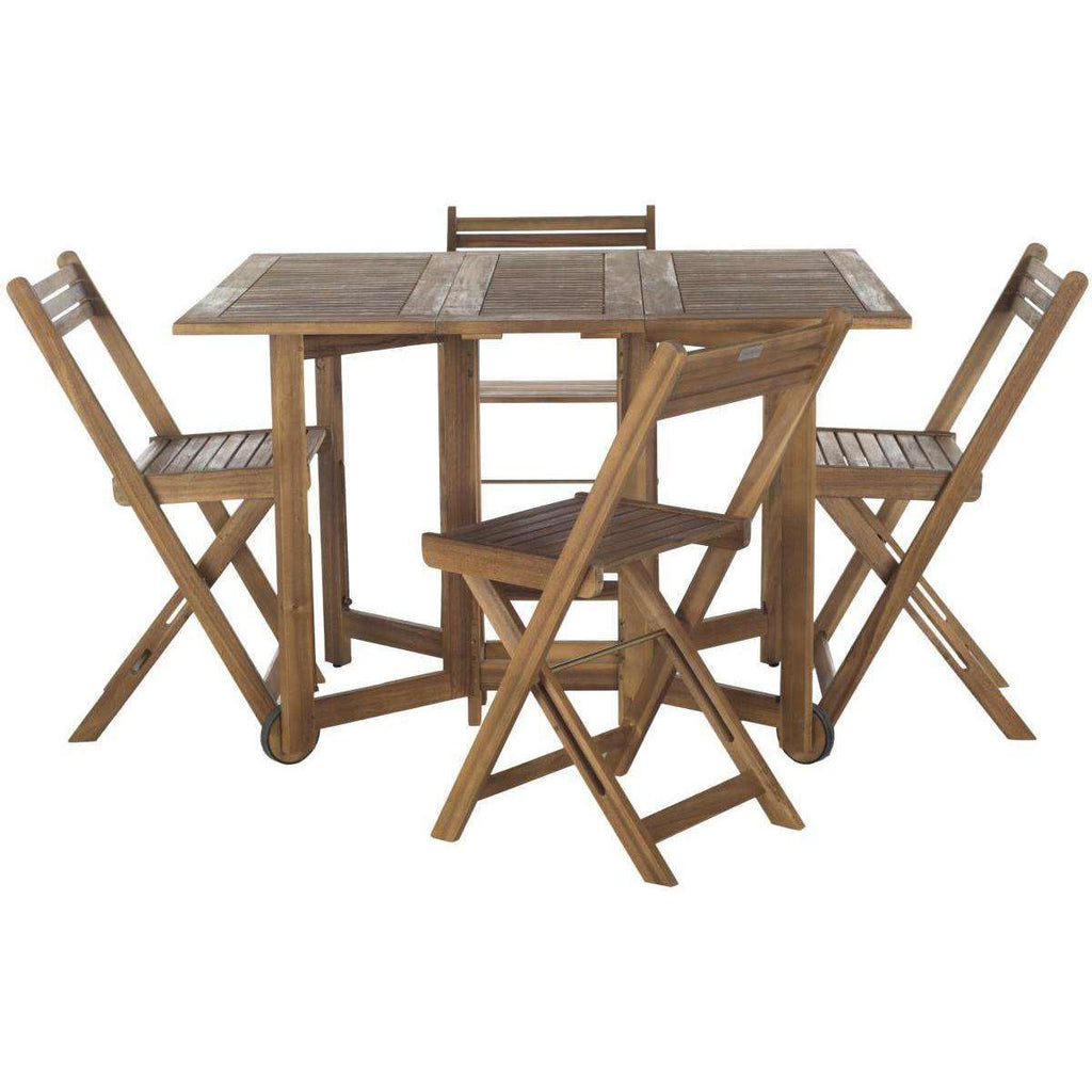 Safavieh Arvin Table And 4 Chairs | Outdoor Dining Sets |  Modishstore  - 2