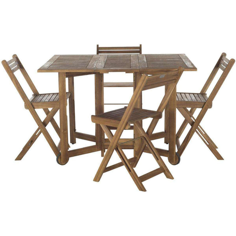 Safavieh Arvin Table And 4 Chairs | Outdoor Dining Sets |  Modishstore  - 2