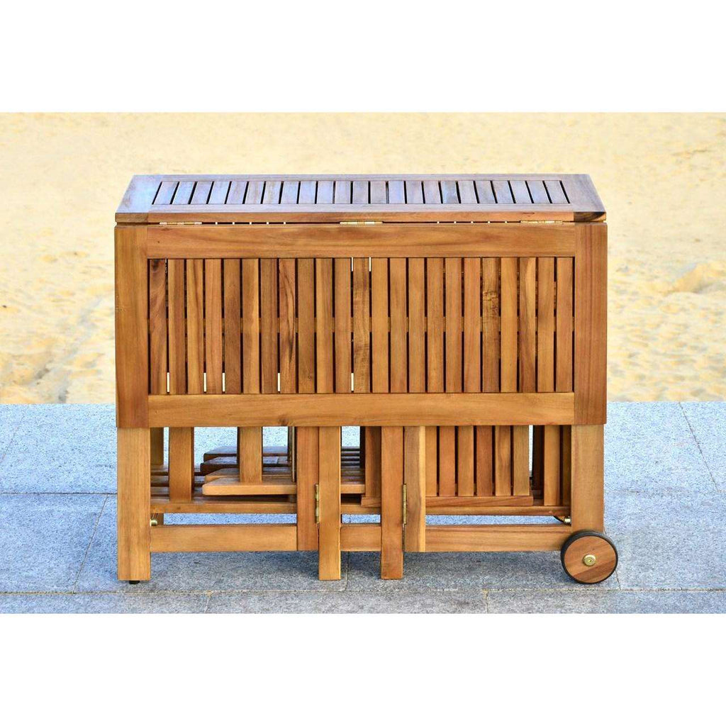 Safavieh Arvin Table And 4 Chairs | Outdoor Dining Sets |  Modishstore  - 5