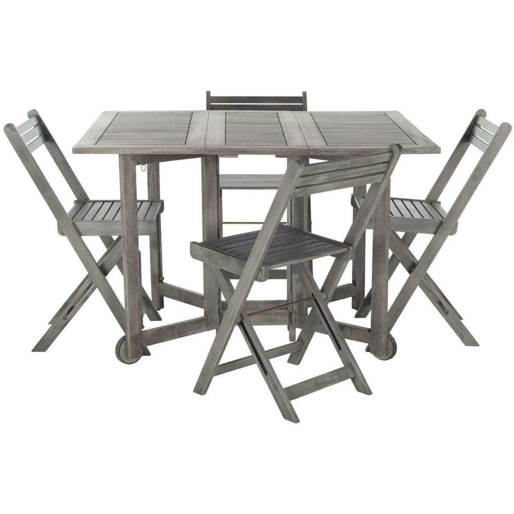 Safavieh Arvin Table And 4 Chairs | Outdoor Dining Sets |  Modishstore  - 11