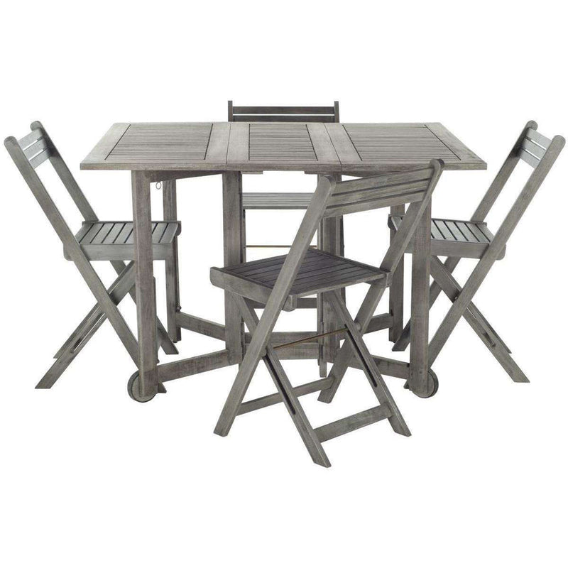 Safavieh Arvin Table And 4 Chairs | Outdoor Dining Sets |  Modishstore  - 11