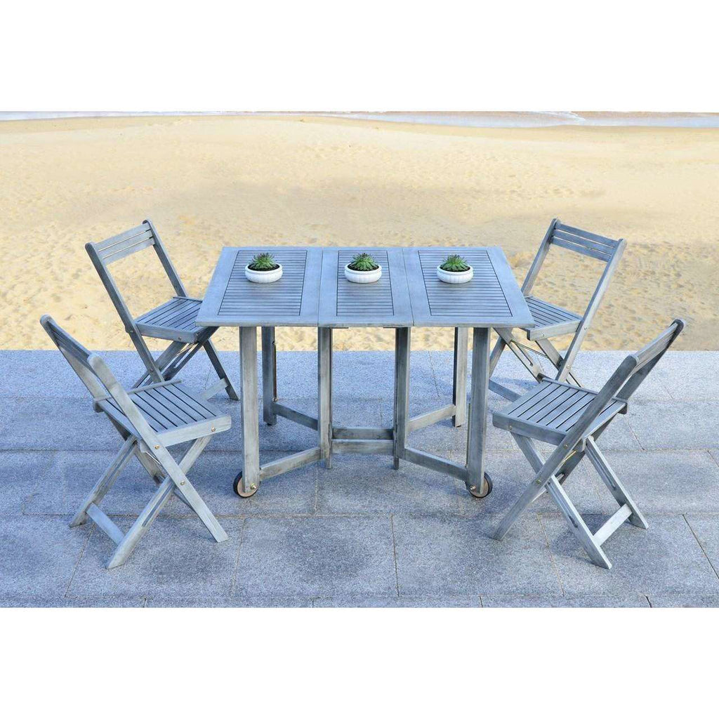 Safavieh Arvin Table And 4 Chairs | Outdoor Dining Sets |  Modishstore  - 10