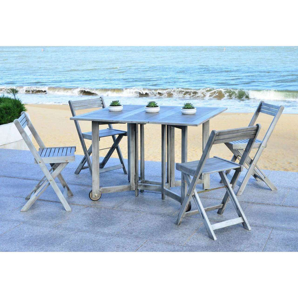 Safavieh Arvin Table And 4 Chairs | Outdoor Dining Sets |  Modishstore  - 9