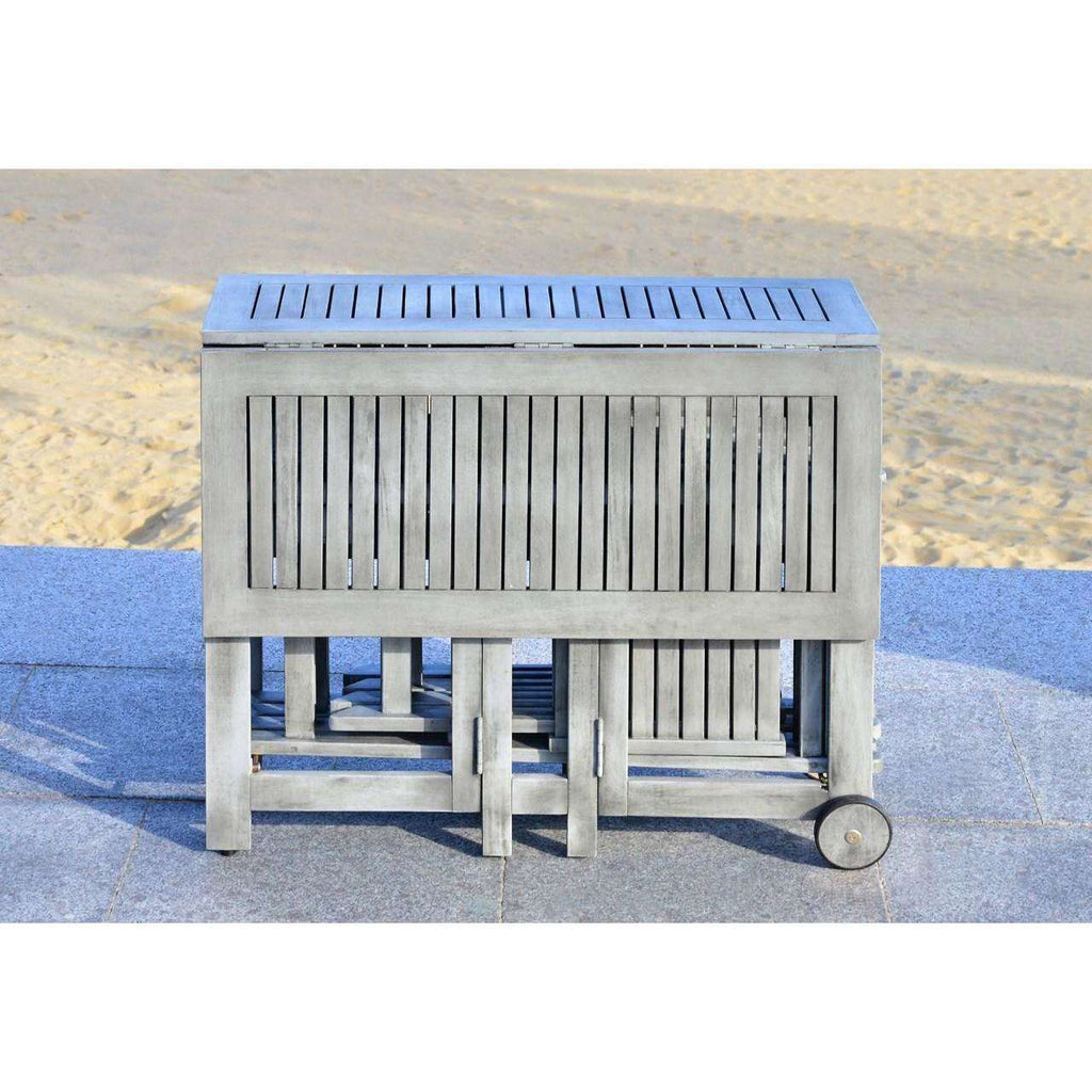 Safavieh Arvin Table And 4 Chairs | Outdoor Dining Sets |  Modishstore  - 8