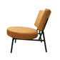 Modrest Sami - Modern Orange Velvet Accent Chair-4