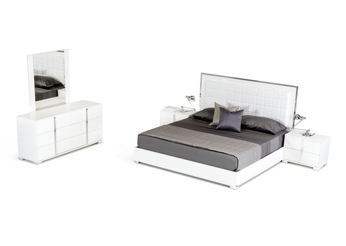 Modrest San Marino Modern White Bedroom Set-2