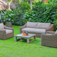 Renava Sapelo Outdoor Beige Wicker Sofa Set | Modishstore | Outdoor Sofas, Loveseats & Sectionals