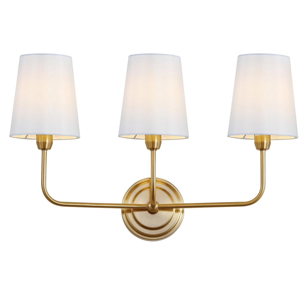 Safavieh Sawyer Three Light Wall Sconce - Brass Gold | Sconces | Modishstore - 3