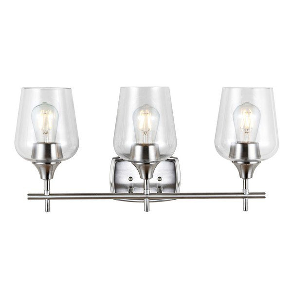Safavieh Eagan Wall Sconce - Nickel | Sconces | Modishstore - 2