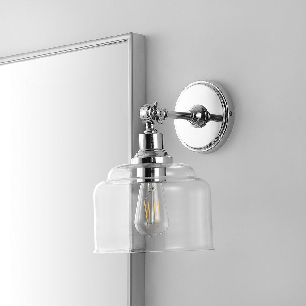 Safavieh Lansor Wall Sconce Set Of 2 - Chrome | Sconces | Modishstore - 3