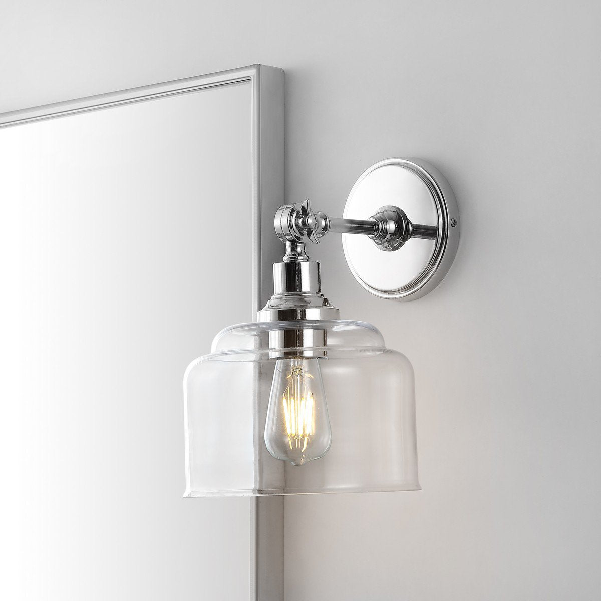 Safavieh Lansor Wall Sconce Set Of 2 - Chrome | Sconces | Modishstore